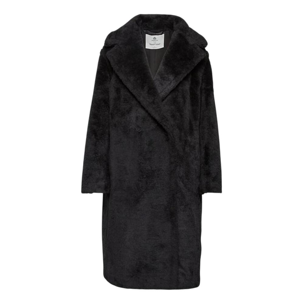 Babaton Plush Black Teddy Coat Size 2